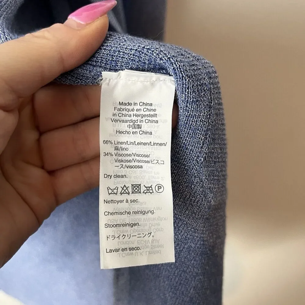 J.Crew Open-Front Lightweight Cardigan |‎ Periwinkle Blue XS 185